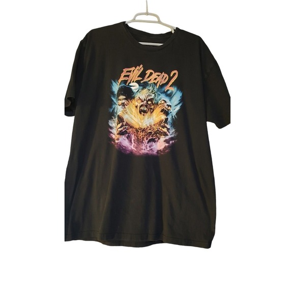 Evil Dead 2‎ Shirt Mens Size 2X Licensed Pop Culture Movie Retro Tee Black - Picture 1 of 11